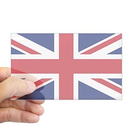 CafePress Union Jack Rectangle Bumper Sticker Car Decal