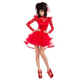 Party King Women's Beetle Bride Costume, Red, Small
