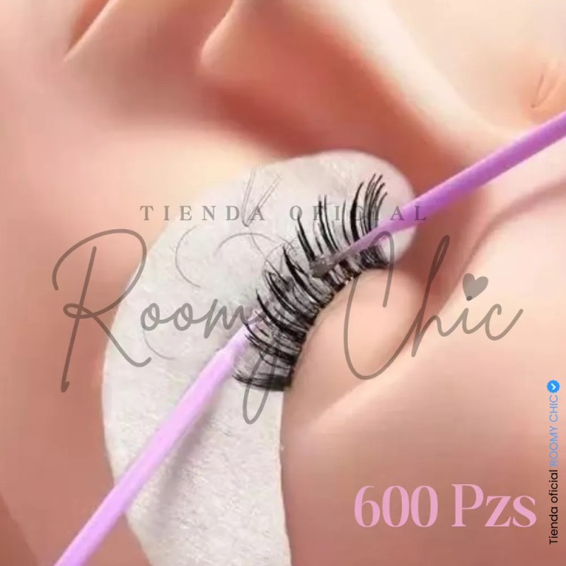 600 Microbrush Extensiones De Pestañas 2.5mm 2mm 1.5