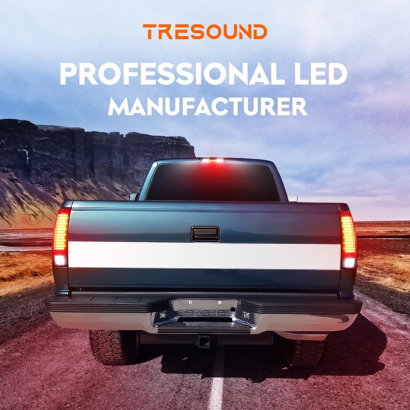 Tresound Tail Light + Third Brake Light Fit for Dodge