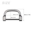 METALLIXITY Horseshoe D-Rings (30mm) 2pcs, Screw-in U-shaped Buckles Shackle -