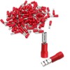 Baomain 0.11" Female Quick Disconnect Spade Terminals,Insulated Crimp Connectors 22-16