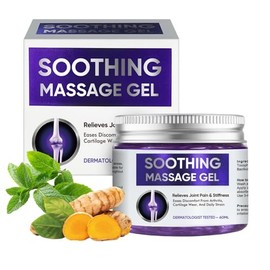 Joint Purple Gel, Fast-Absorbing Soothing Relief Massage Gel with Natural Extracts, Support Muscle, Joint, Shoulder, Knee, Back, Lumbar & Muscle Stiffness, 60ml