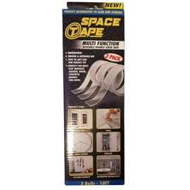 Multi Functional Double Sided Reusable Tape, Clear, 10ft