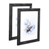 KAIWIN 100% Solid Wood Black 11x14 Picture Frame 2 Pack