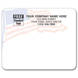 5Forms 12779 American Flag Mailing Labels Laser Flag Background 4 x 3 1/3" Qty 600