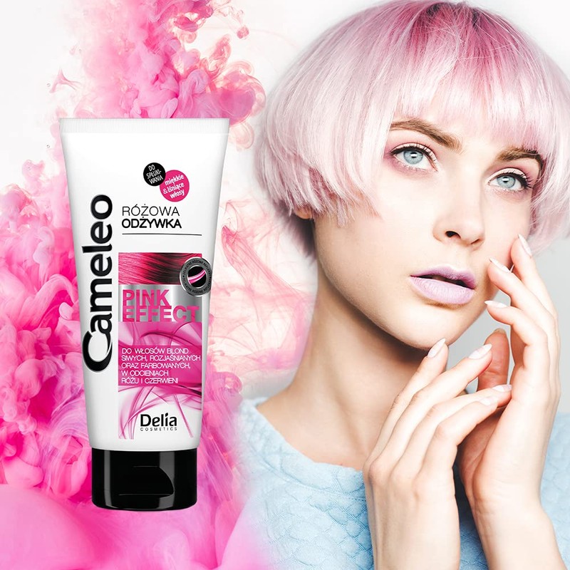 Cameleo Pink Effect Conditioner with Grapefruit Extract for Blonde, Bleached,