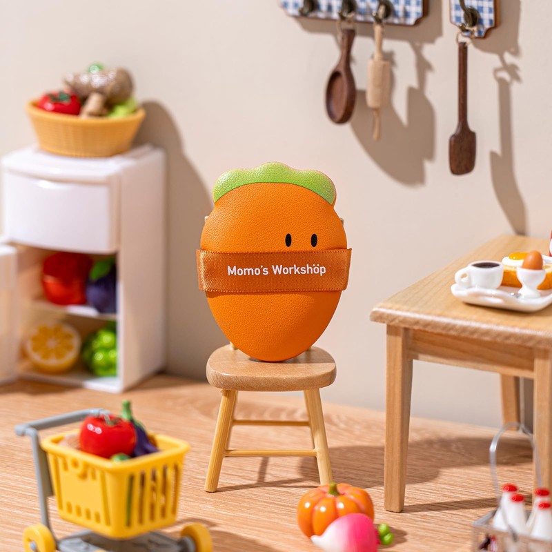 Momo’s Workshop Carrot Makeup Sponge – Dual-Use PU Beauty Sponge