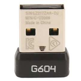 G604 USB Receiver, 2.4G Wireless Adapter for G604 Mouse, Stable Signal, Portable, Durable, Plug and Play, Compatible with PC, Mac, Laptop