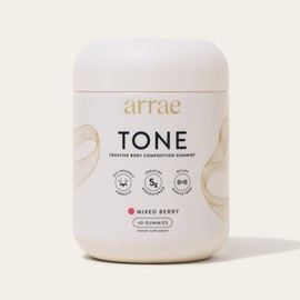 Arrae Tone | Women’s Creatine Monohydrate Gummies | Gut-Friendly Formula | Mixed Berry Flavor | 15-Day Supply Healthcare Dietary Supplement Edible