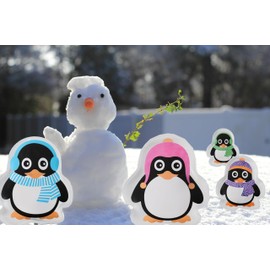 KAMACA Set of 4 Pocket Warmers Penguins Pocket Heating Pad Hand Warmer Pocket Oven Quick Warm Hands Reusable Heat Pads (Set of 4 Penguins)