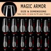 Ballerina Nail Tips, MAGIC ARMOR Pack of 120 Artificial Nails