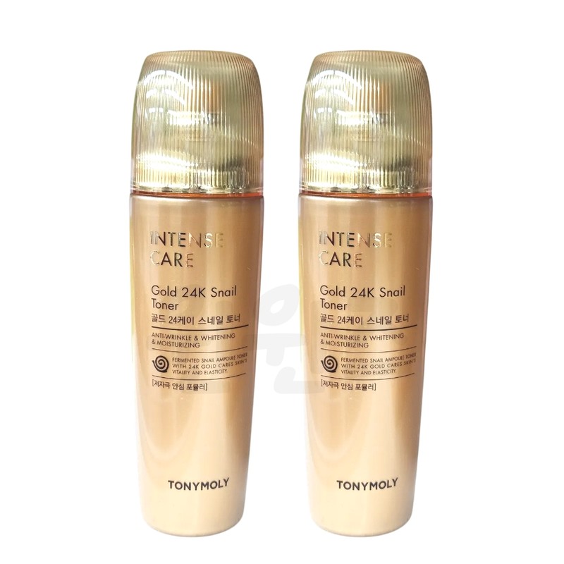 Intense Care Gold 24K Snail Toner 140ml 2pcs / 인텐스