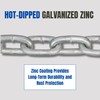 MarineNow 1/4" x 42" Trailer Safety Chain – Hot Dipped