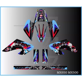 Razor MX500 MX650 graphics kit decals  THICK AND HIGH GLOSS .