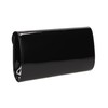 SwankySwans Alisa Patent Party Prom Evening Clutch Bag, black