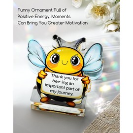 Funnli Teacher Gifts Bee Acrylic Plaque, Back to School Teacher Gifts, Teacher Appreciation Gifts, Thank You Christmas Birthday Last Day of School Gifts for Her Women Teacher Classmate Roommate