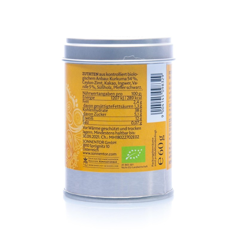Sonnentor Organic Turmeric Latte Vanilla (2 x 60 g)