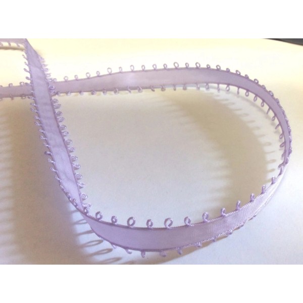 Unbranded Orchid Picot Edge Trim 3/8 inches 2 yards