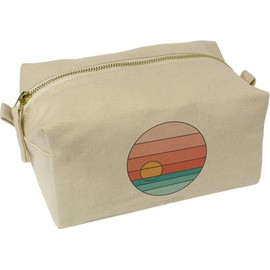 'Sunset Circle ' Canvas Wash Bag/Makeup Case (CS00032071)