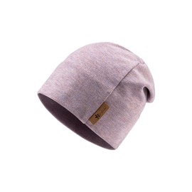 Sterntaler Beanie Made of Mixed Fabric in Melange Look - Timeless Unisex Hat with Fine Stripes - Warm, Soft and Comfortable - Pastel Purple, Size 49