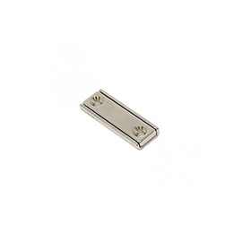 Neodymium Channel Magnet for Mounting or Securing, Door Latches, Licence Plate Holders and Signage - 40mm x 13.5mm x 5mm thick with 2x 3.3mm countersunk holes - 17kg Pull (Pack of 1)