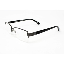 Foster Grant Ti-Tech Dark Ti101 Gunmetal Semi-Rimless 3.25 w/Case