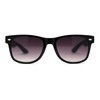Retro Horn Rim Bi-focal Reading Sunglasses [Bifocal] Black Smoke +3.5