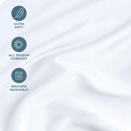 Bare Home King Fitted Sheet - Extra Deep Pocket Fitted Sheet - Premium 1800 Microfiber - Ultra-Soft Wrinkle Free - King Deep Pocket Bottom Sheets (King - 11" to 22" Pocket, White)