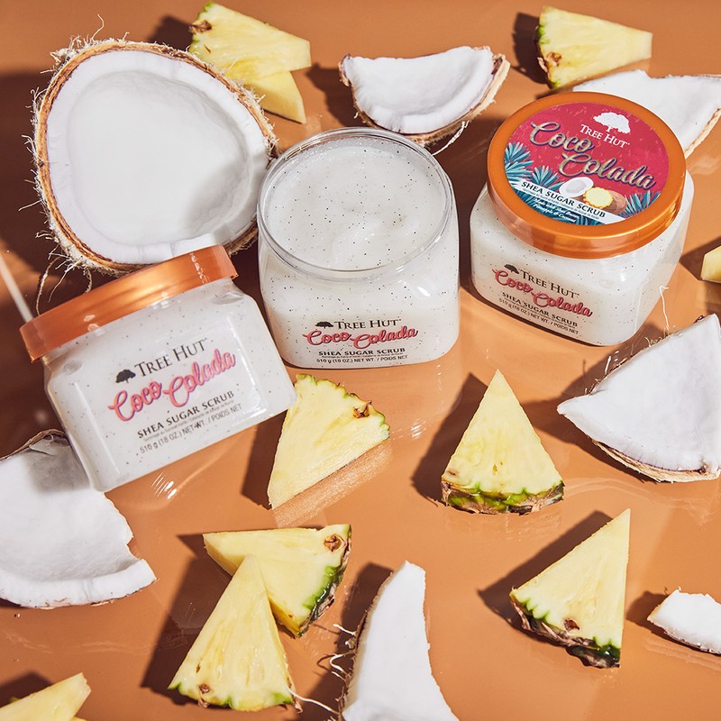 Tree Hut Shea Sugar Exfoliation Care Body Scrub Coco Colada,
