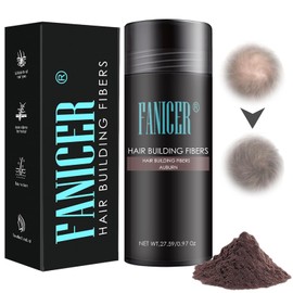 Hair Fibres,Hair Fibres for Thinning Hair,30g Bottle,Reddish brown