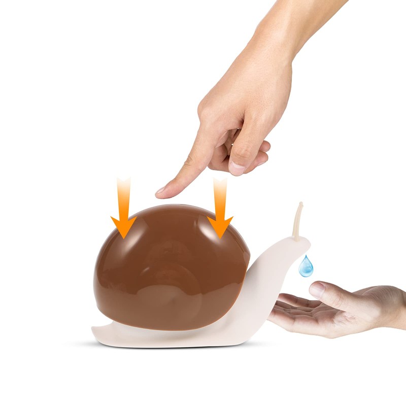 TOPBATHY Snail Design Pressure Hand Soap Dispenser Pump Bottle for