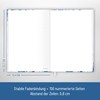 paper&you® Notebook A5+ Lined with Elastic Band "Blue Blossoms" 156