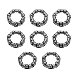 Be In Your Mind 8pcs Bike Ball Bearing Retainer 7 Balls Bicycle Repair Accessories Ball Bearing Cage Bicycle Ball Bearing for Bike Front Wheel Ball Bearing Bracket