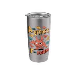 Animal Origami Paper Folding for Japanese Art Fans Stainless Steel Insulated Tumbler
