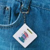Azeeda 'Stacked Teacups' Keyring Tape Measure/Spirit Level Tool (KM00042954)