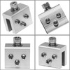6 Sets Standing Seam Roof Clamps with L-Shaped Brackets and