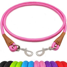 YUCFOREN 6 Foot Dog Tie Out Rope Leash, Heavy Duty Climbing Nylon Basic Leash for Camping, Indoor, Outdoor and Front Yard