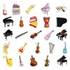 Pack of 50 Musical Instruments Stickers Water Bottles Laptop Phone