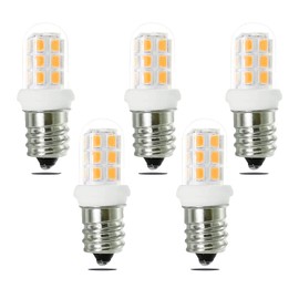 ZSSXOLED C7 E12 LED Bulbs Salt Lamp Light Bulb Replacement for 15W Himalayan Salt Lamps, Night Light Bulbs, Chandeliers, C7 LED Bulbs, 3000K 5 Pack