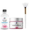 Planet Eden LACTIC ACID SKIN PEEL 40% & HEALING CREAM & FAN BRUSH - PROFESSIONAL RESULTS