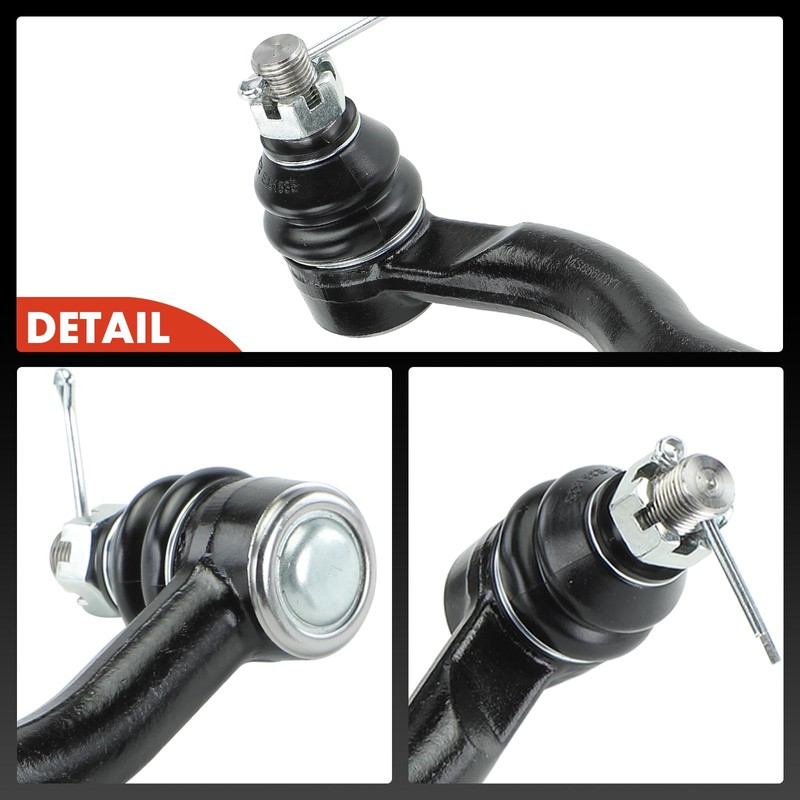 A-Premium 2 x Front Outer Tie Rod Ends, Compatible with