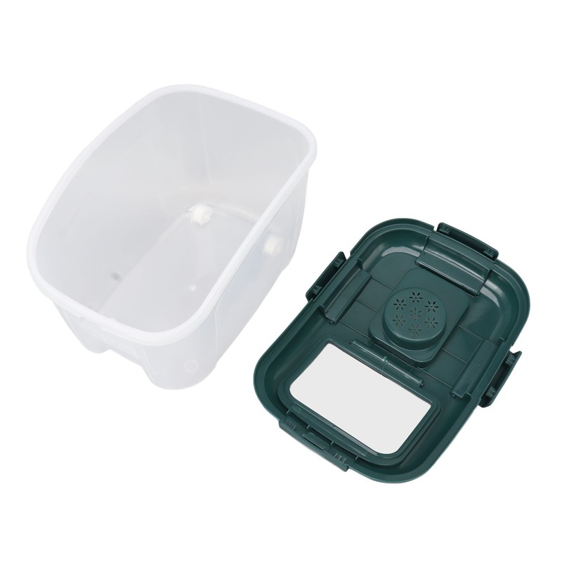 Rice Storage Box with Clear Cover Insect Proof Large Capacity
