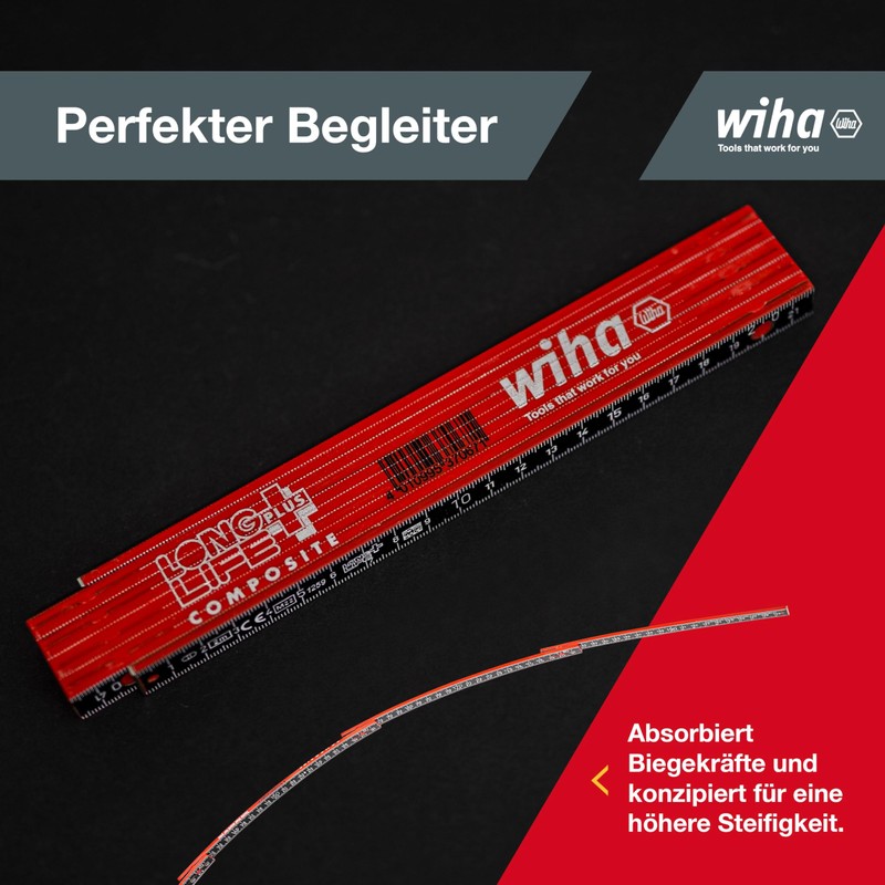 Wiha Longlife Plus Composite Folding ruler - 2 m -