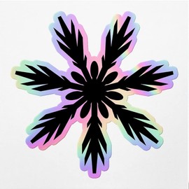 Holographic Decal Stickers of Snow Crystal 26 Premium Waterproof Vinyl Decal Stickers for Laptop Phone Accessory Helmet Car Window Mug Tuber Cup Door Wall Decoration NVCVER3g84630HO