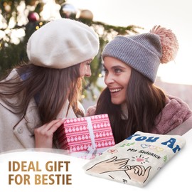 Best Friend Blanket Gifts for Women, Best Friend Birthday Gifts, Gifts for Best Friend Women, Bestie Gifts for Women, Friendship Gifts for Female on Valentines Mothers Day, Bestie Blanket 60" x 50"