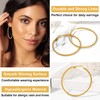 FOCALOOK Women's Twisted Hoop Earrings Diameter 60 mm Thin Twist