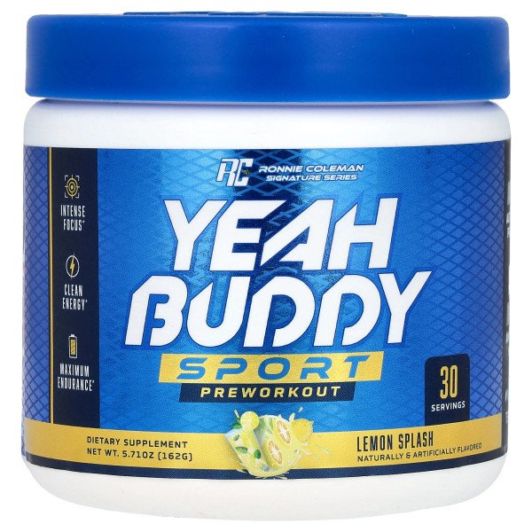 Signature Series, Yeah Buddy, Sport Preworkout, Lemon Splash, 5.71 oz
