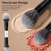 20Pcs Black White Makeup Brushes Set Professional with Case Premium