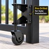 4-Inch Spring-Loaded Gate Wheel – Shock-Absorbing Metal Bracket for Swing
